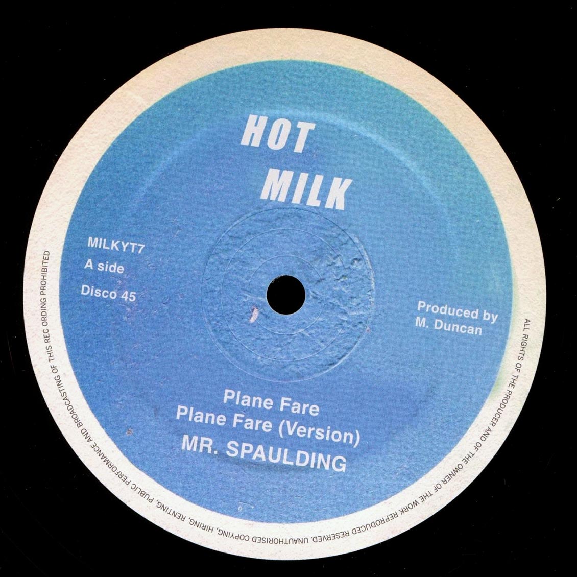 Mr. Spaulding - Plane Fare; Roots Radics - Version  /  Mr. Spaulding - Fantastic; Roots Radics - Version (rhythm: "Hi Fashion")
