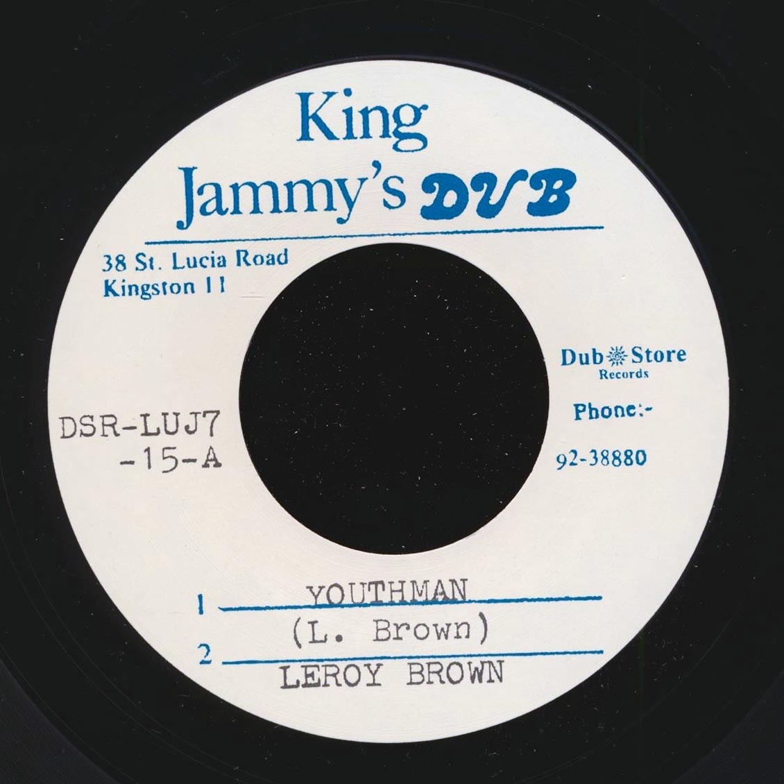 Leroy Brown - Youthman  /  King Jammy - Version (rhythm: "Wicked Can't Run Away/Green Bay") (Japan) (Japan press)