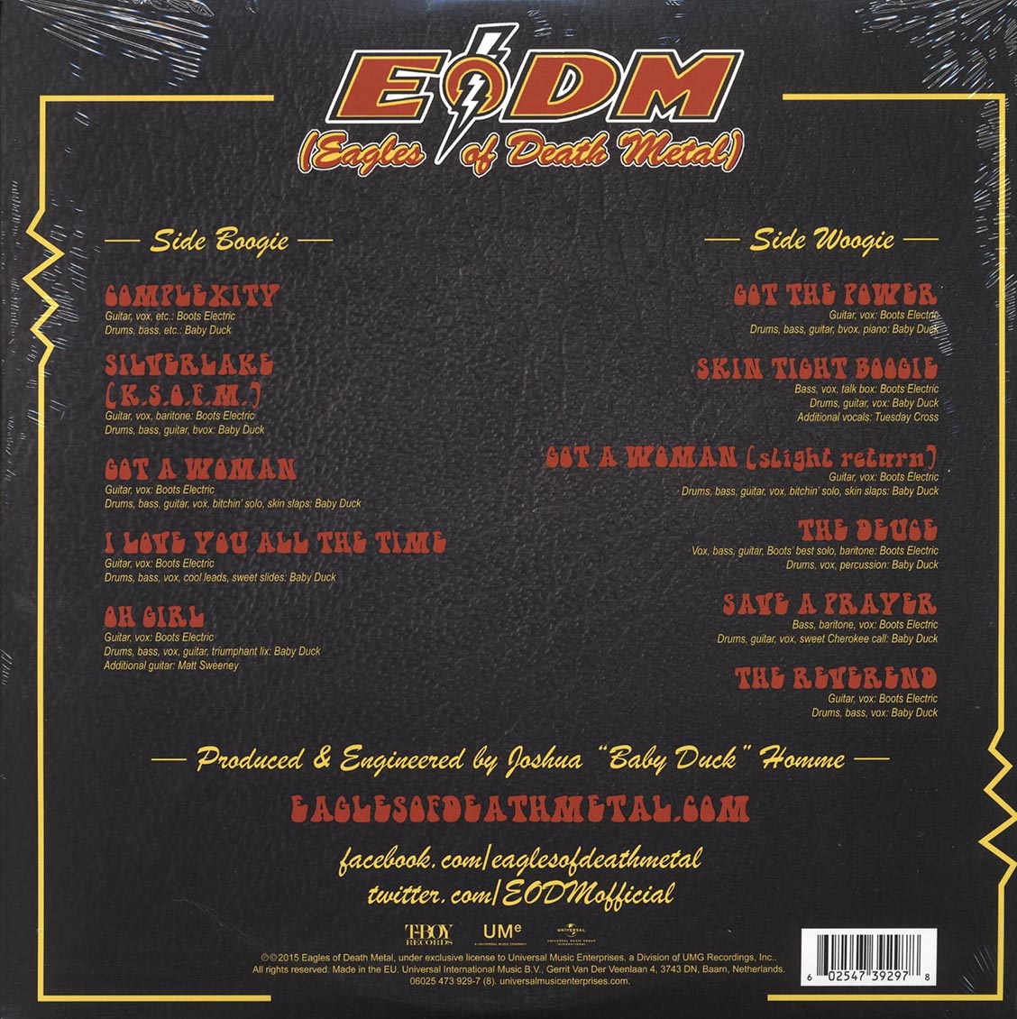 EODM (Eagles Of Death Metal) - Zipper Down (incl. mp3) (180g)