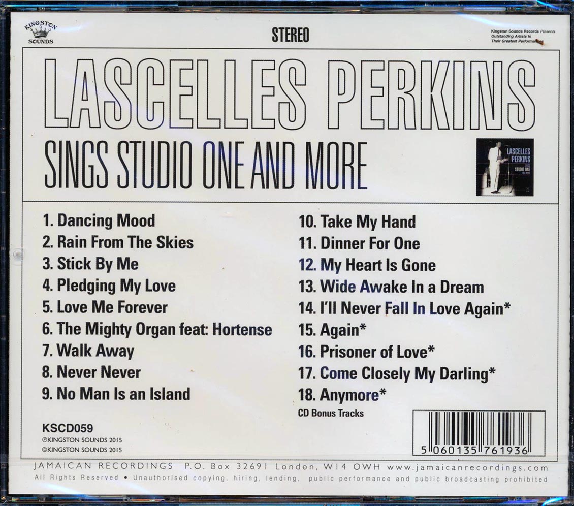 Lascelles Perkins - Sings Studio One And More