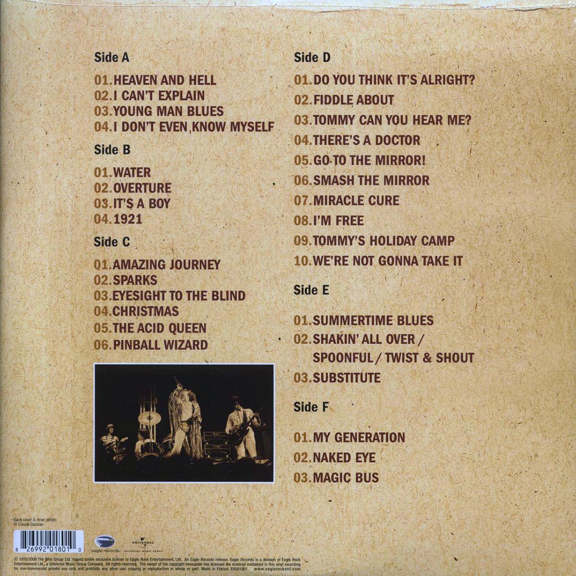 The Who - Live At The Isle Of Wight Festival 1970 (ltd. ed.) (3xLP) (remastered) (gold vinyl)