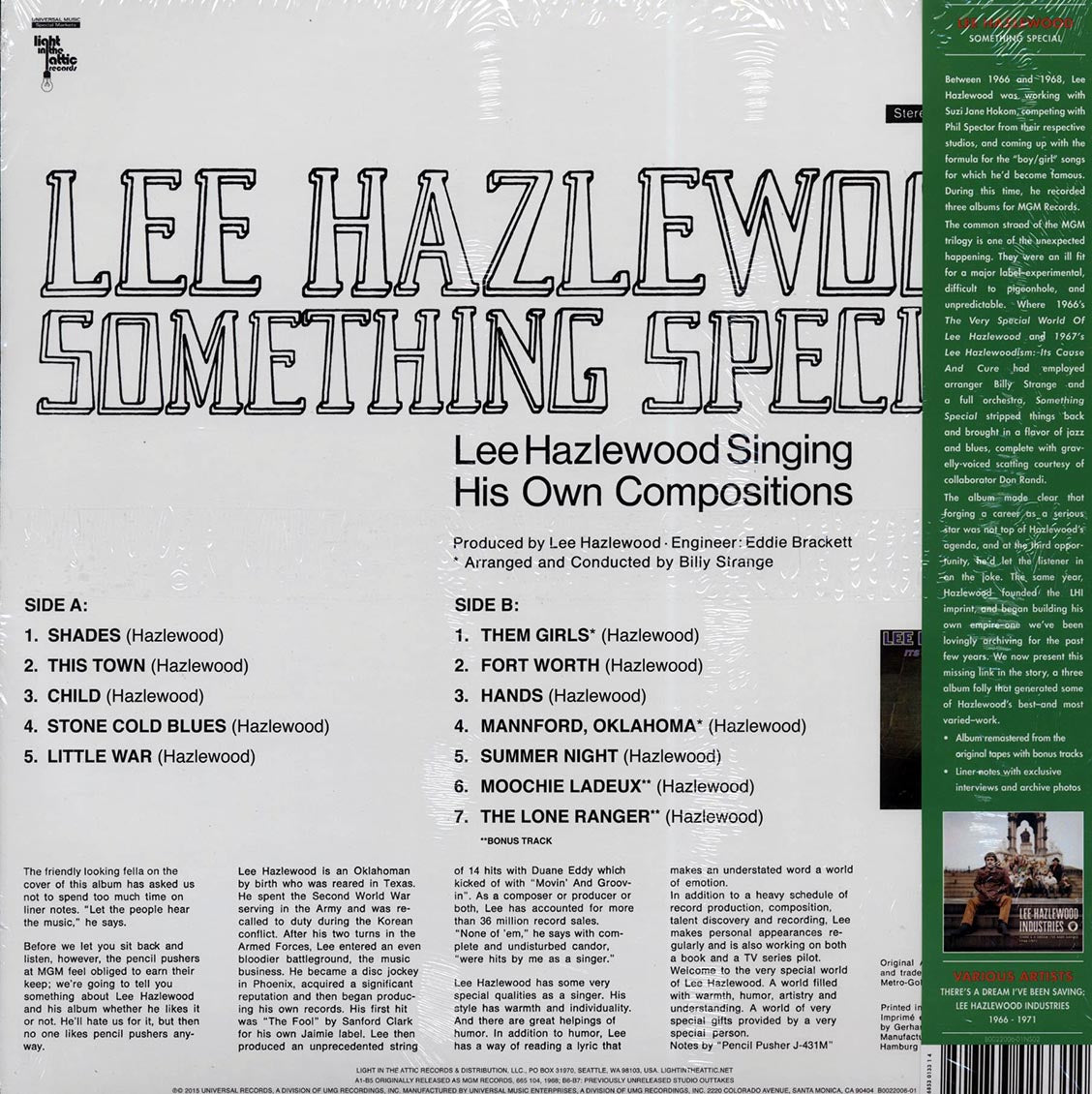 Lee Hazlewood - Something Special (+bonus 1 track)