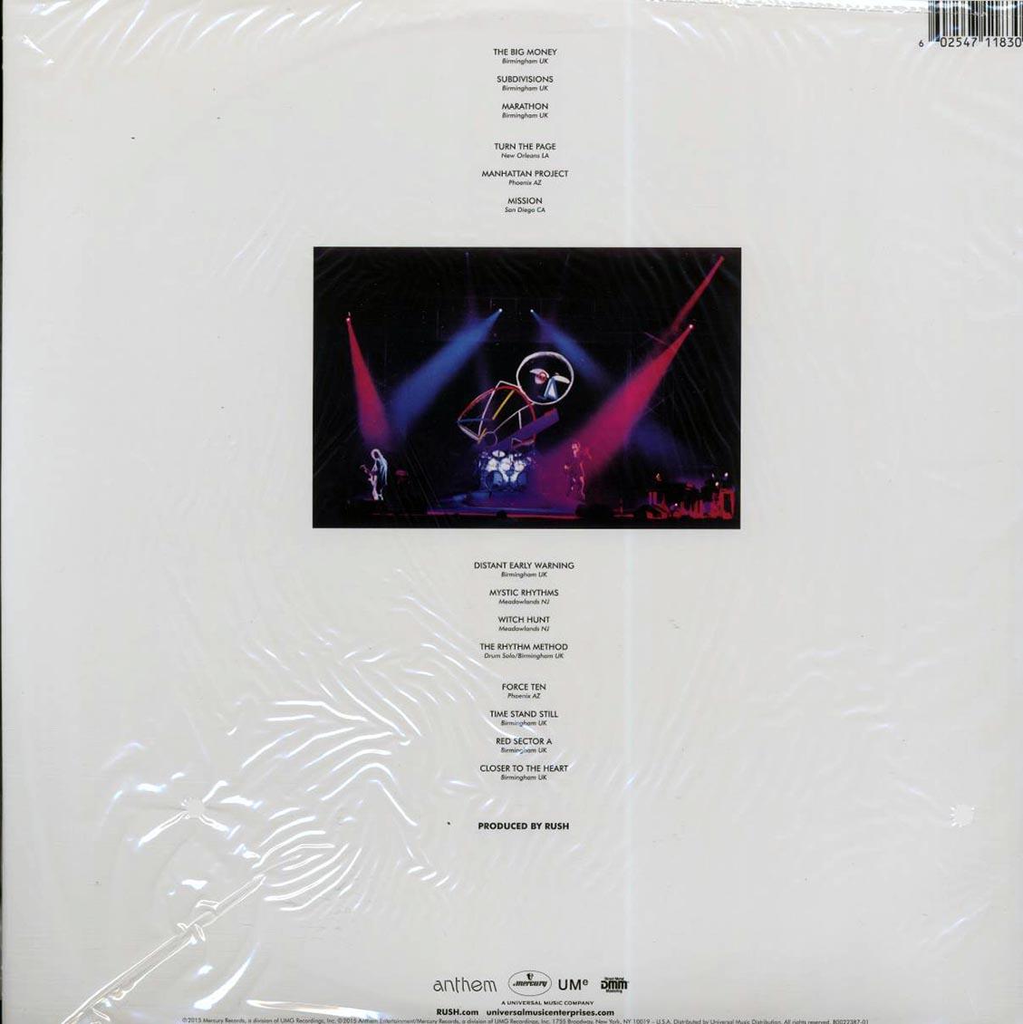 Rush - A Show Of Hands (2015 PRESS) (2xLP) (200g) (audiophile)