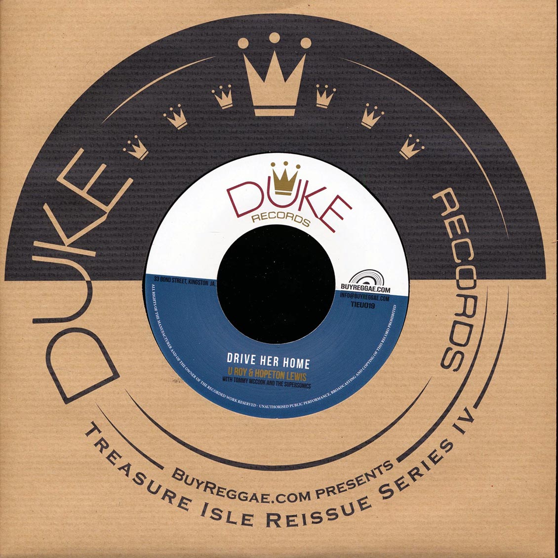 U Roy, Hopeton Lewis - Drive Her Home  /  The Versatiles - I Love You Baby