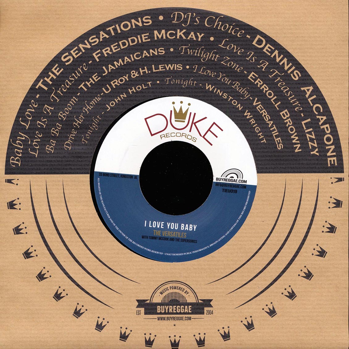 U Roy, Hopeton Lewis - Drive Her Home  /  The Versatiles - I Love You Baby