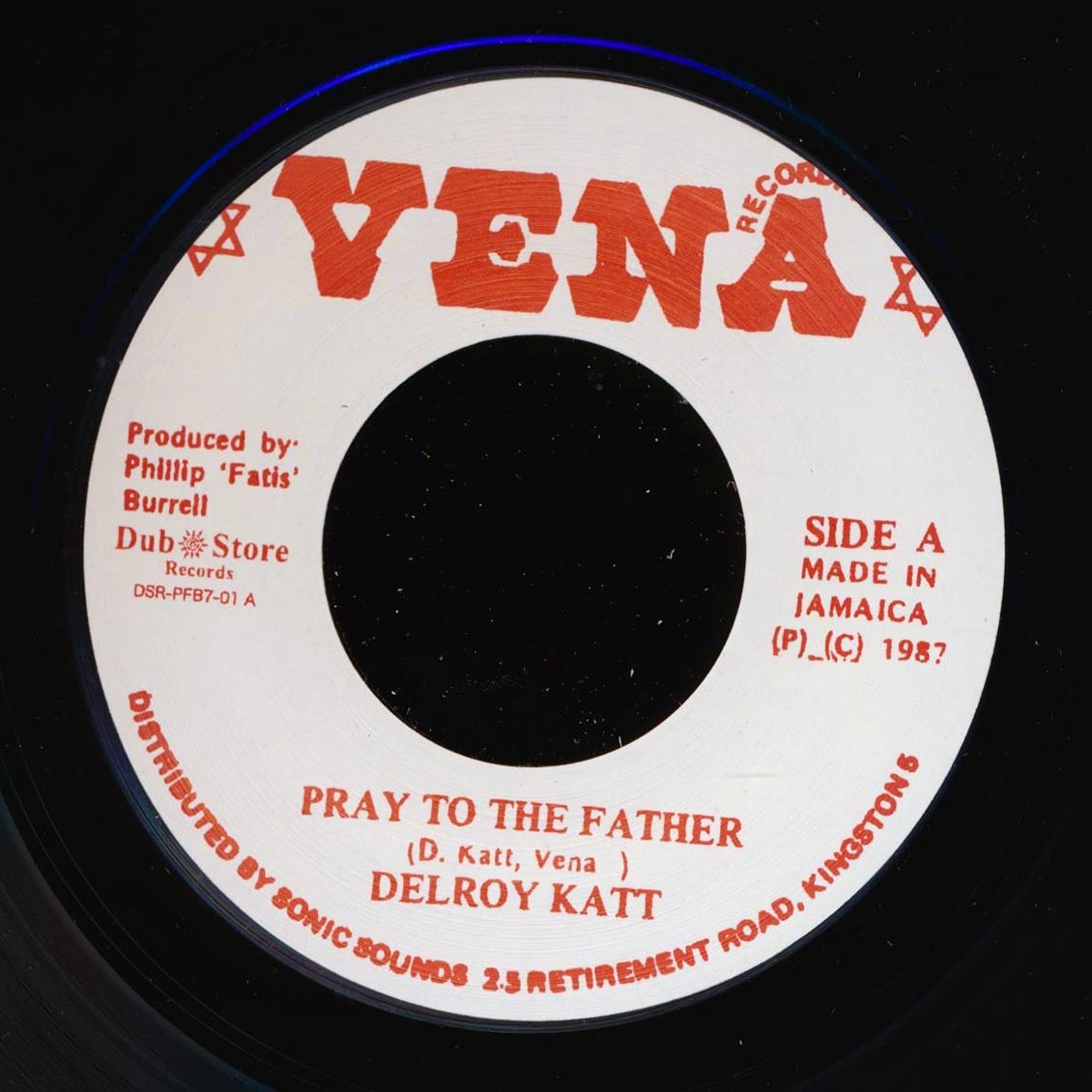 Delroy Katt - Pray To The Father  /  Version (Japan) (Japan press)