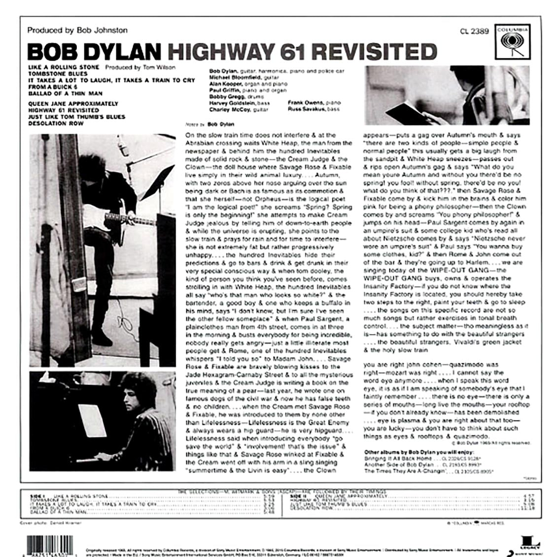 Bob Dylan - Highway 61 Revisited (180g)