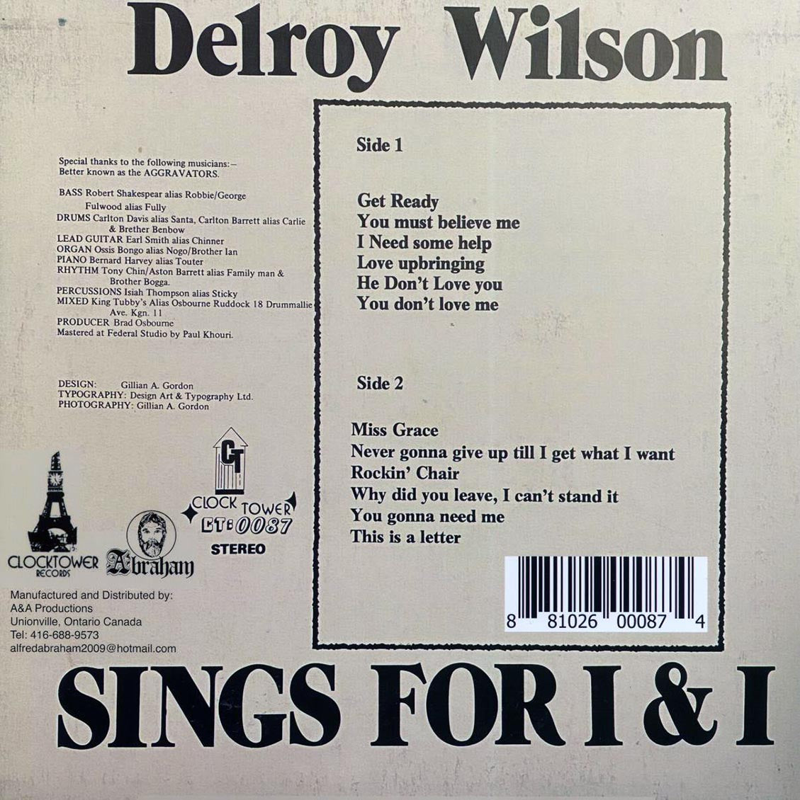 Delroy Wilson - Get Ready For Delroy: Sings For I & I