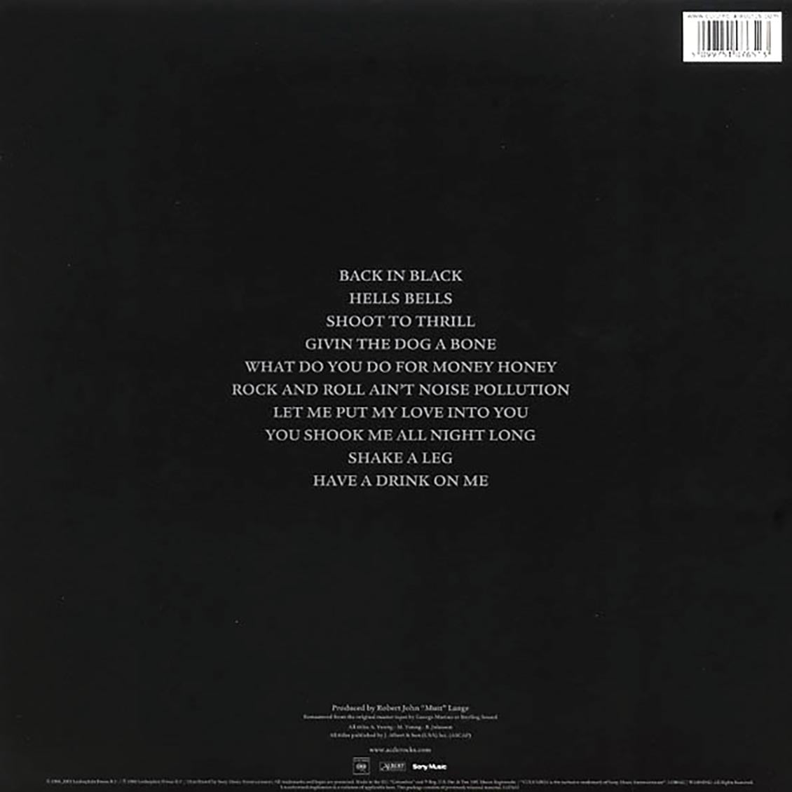 AC/DC - Back In Black (180g)