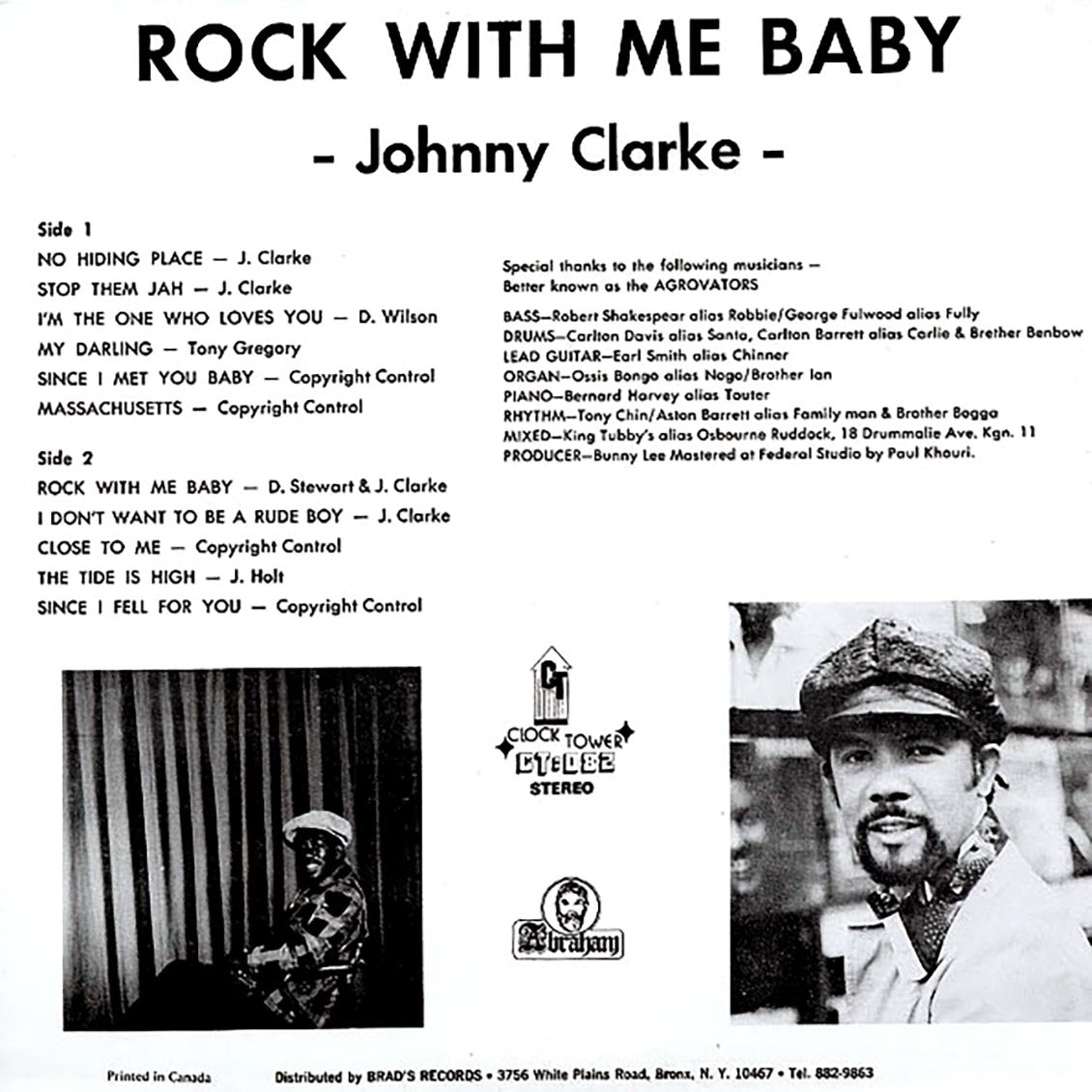 Johnny Clarke - Rock With Me Baby (colored vinyl)