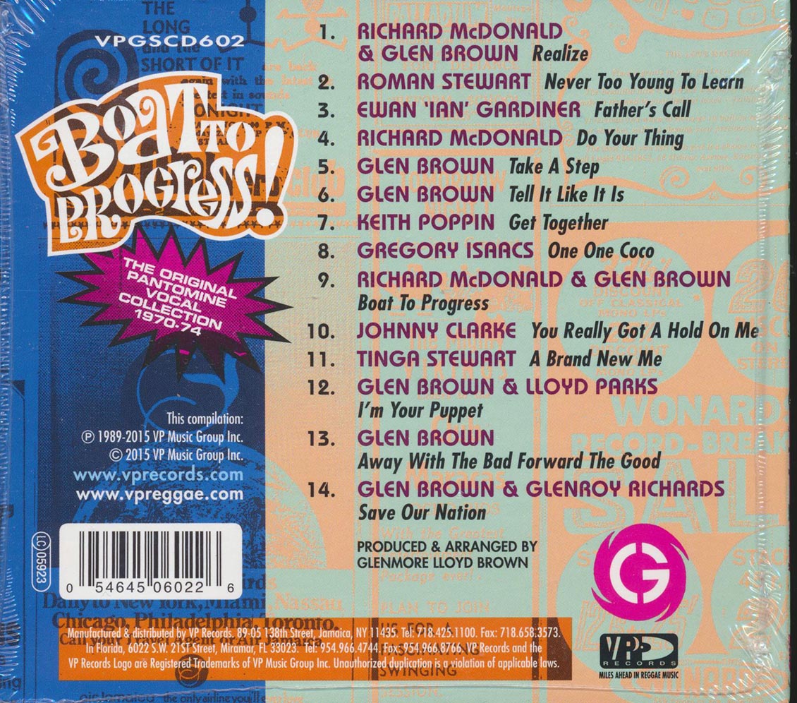 Various - Boat To Progress: The Original Pantomine Vocal Collection 1970-74