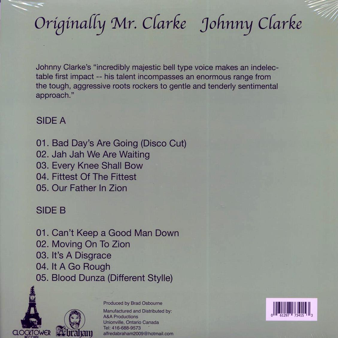 Johnny Clarke - Originally Mr. Clarke