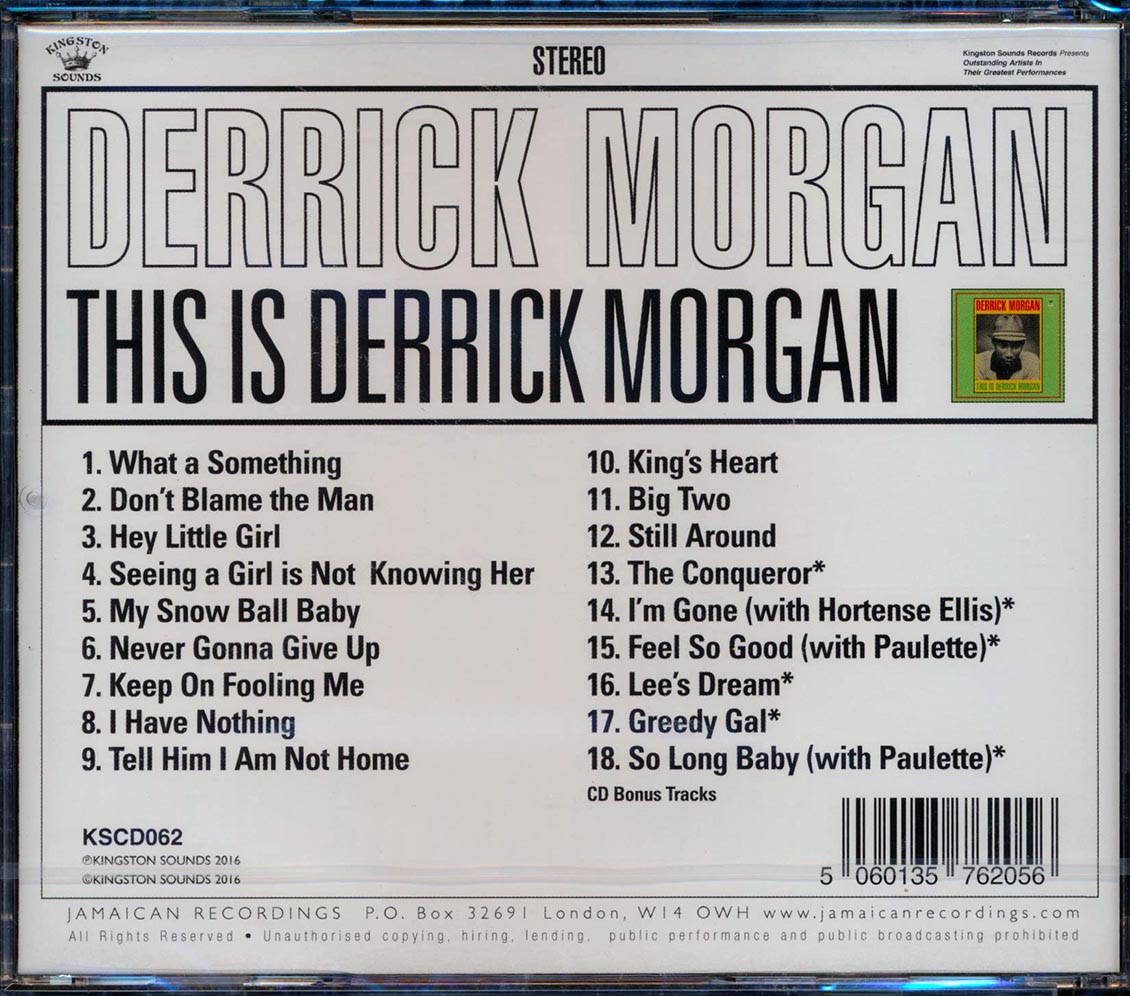 Derrick Morgan - This Is Derrick Morgan
