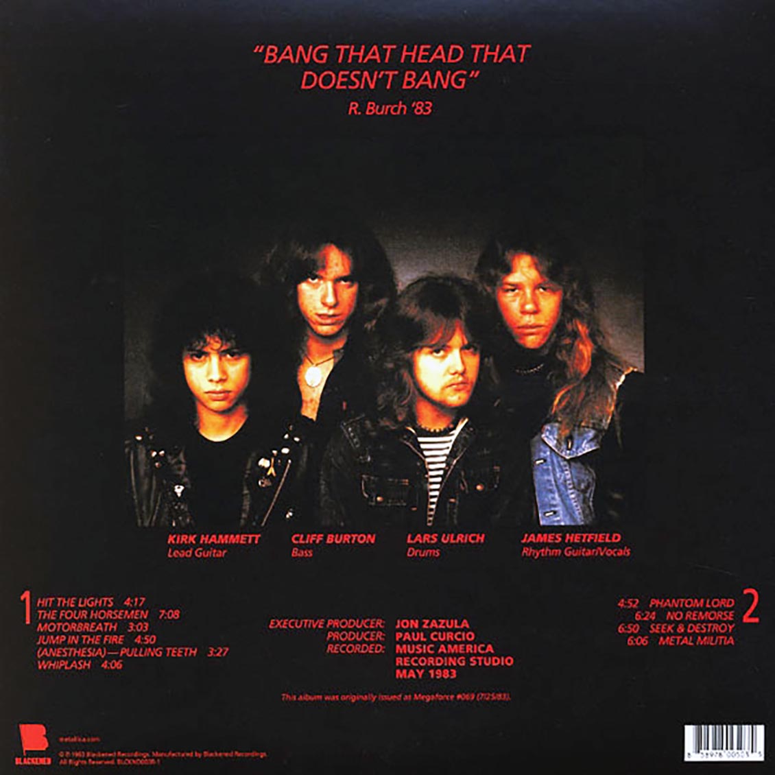 Metallica - Kill 'Em All (180g)