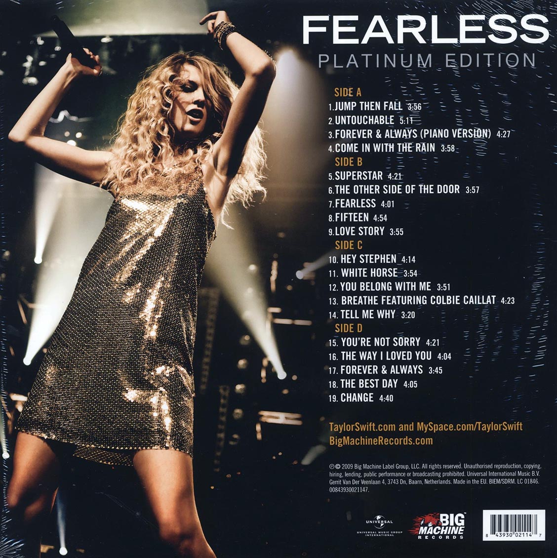 Taylor Swift - Fearless: Platinum Edition (2xLP) (180g)