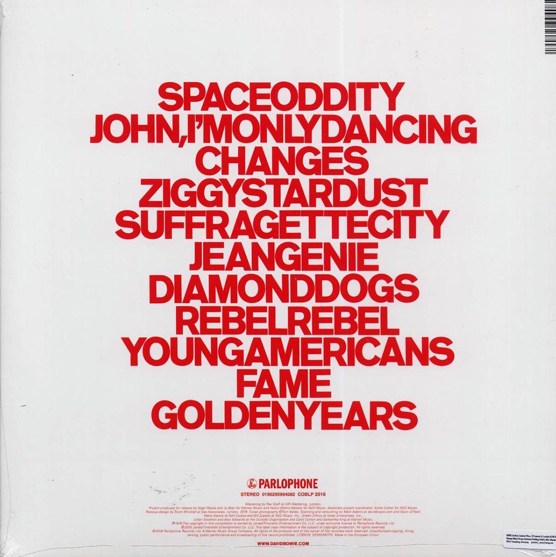 David Bowie - Changesonebowie (180g)