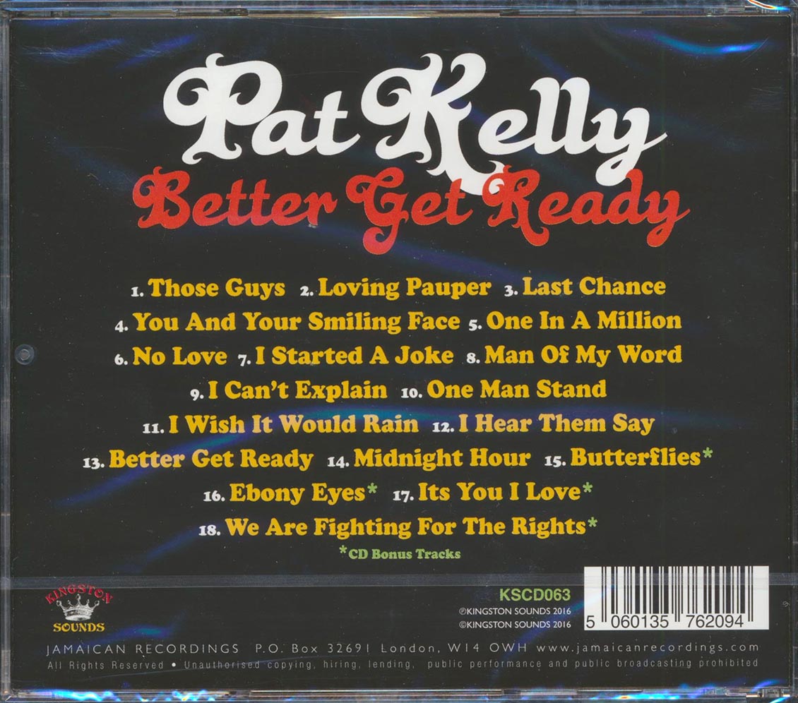 Pat Kelly - Better Get Ready