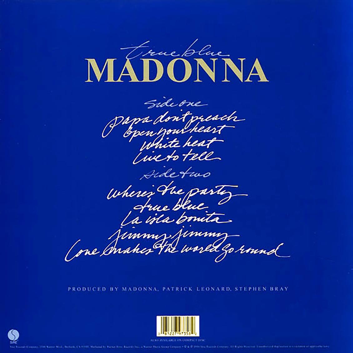 Madonna - True Blue (180g)