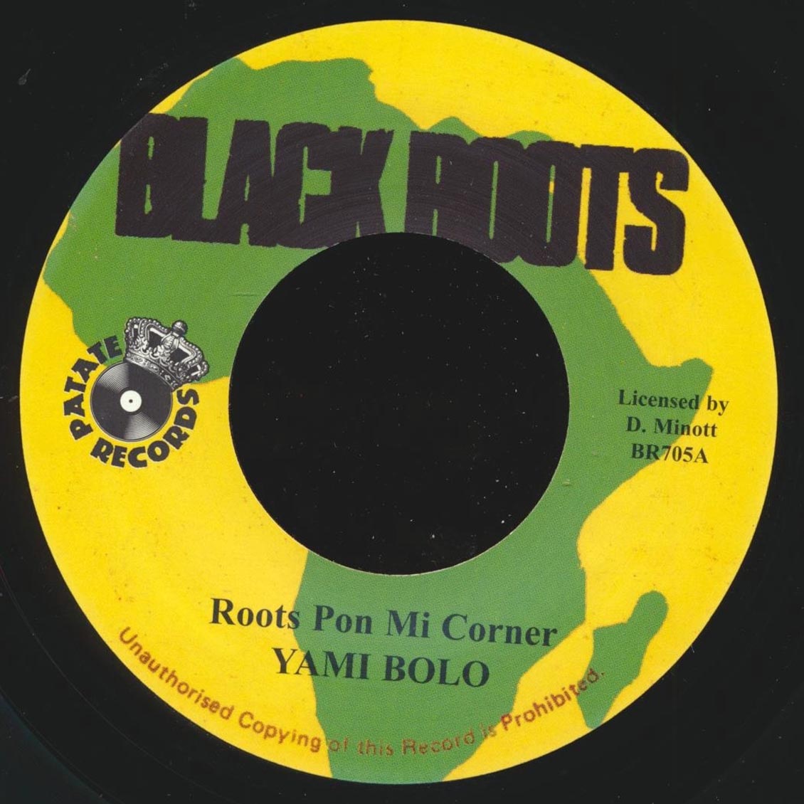 Yami Bolo - Roots Pon Mi Corner  /  Version (rhythm: "King Tubby Meets Rockers Uptown AKA Baby I Love You So")
