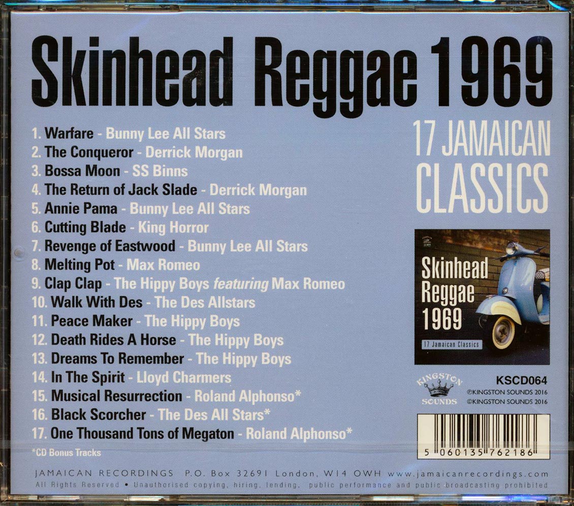 The Hippy Boys, Lloyd Charmers, Bunny Lee All Stars, Etc. - Skinhead Reggae 1969: 17 Jamaican Classics