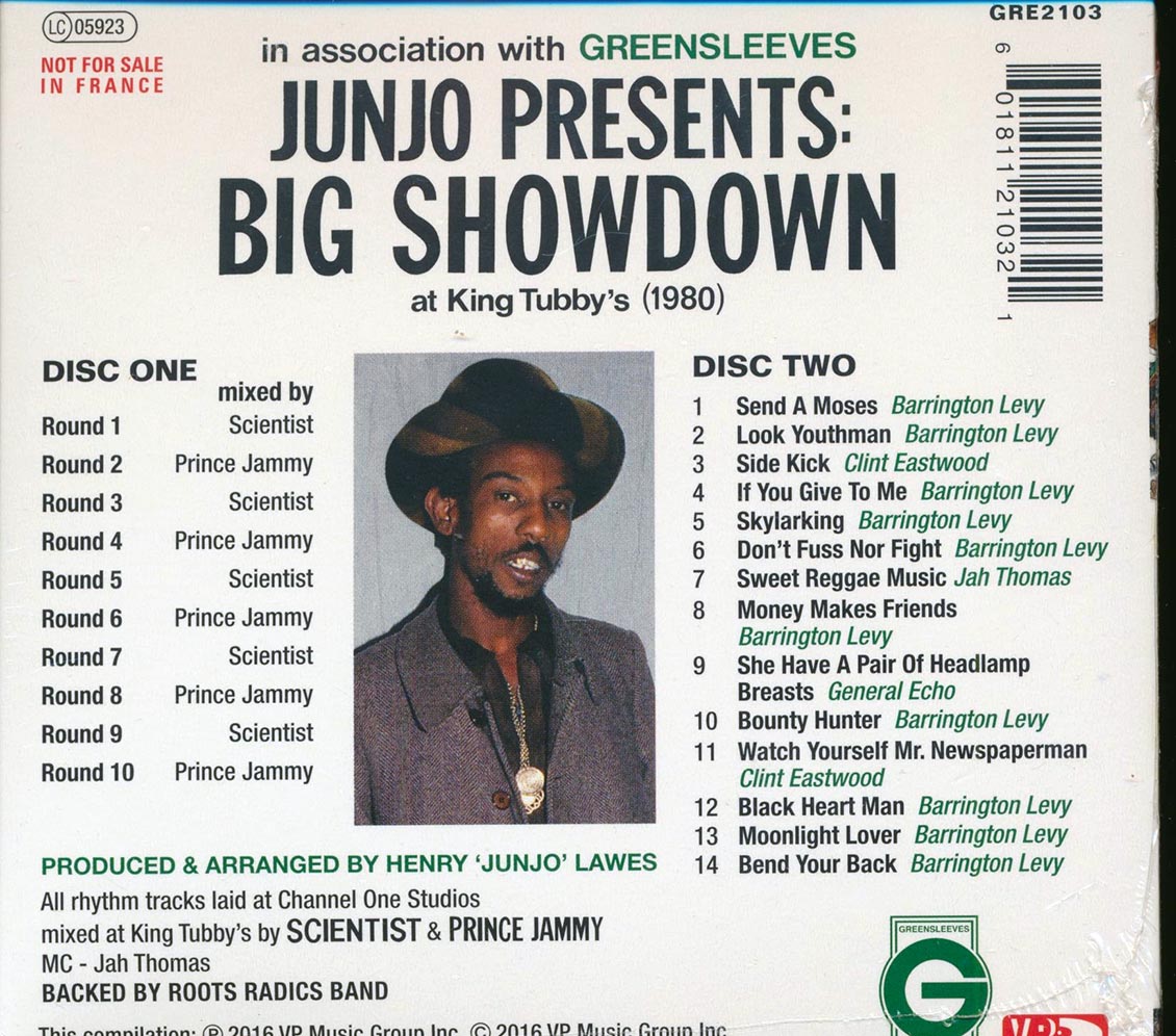 Scientist, Prince Jammy - Junjo Presents: Big Showdown At King Tubby's + Bonus Vocals CD (24 tracks) (2xCD)