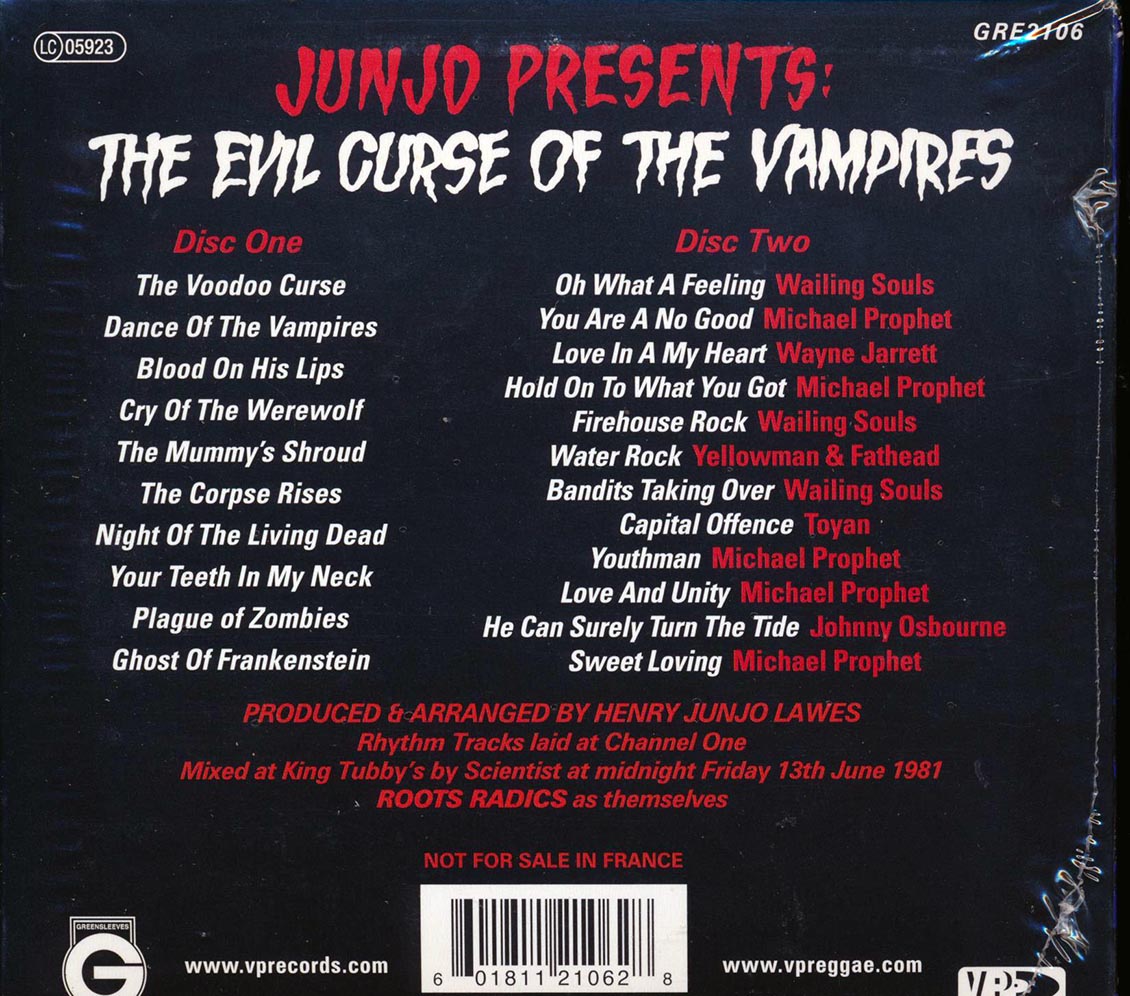 Scientist - Junjo Presents: The Evil Curse Of The Vampires + Bonus Vocals CD (2xCD)