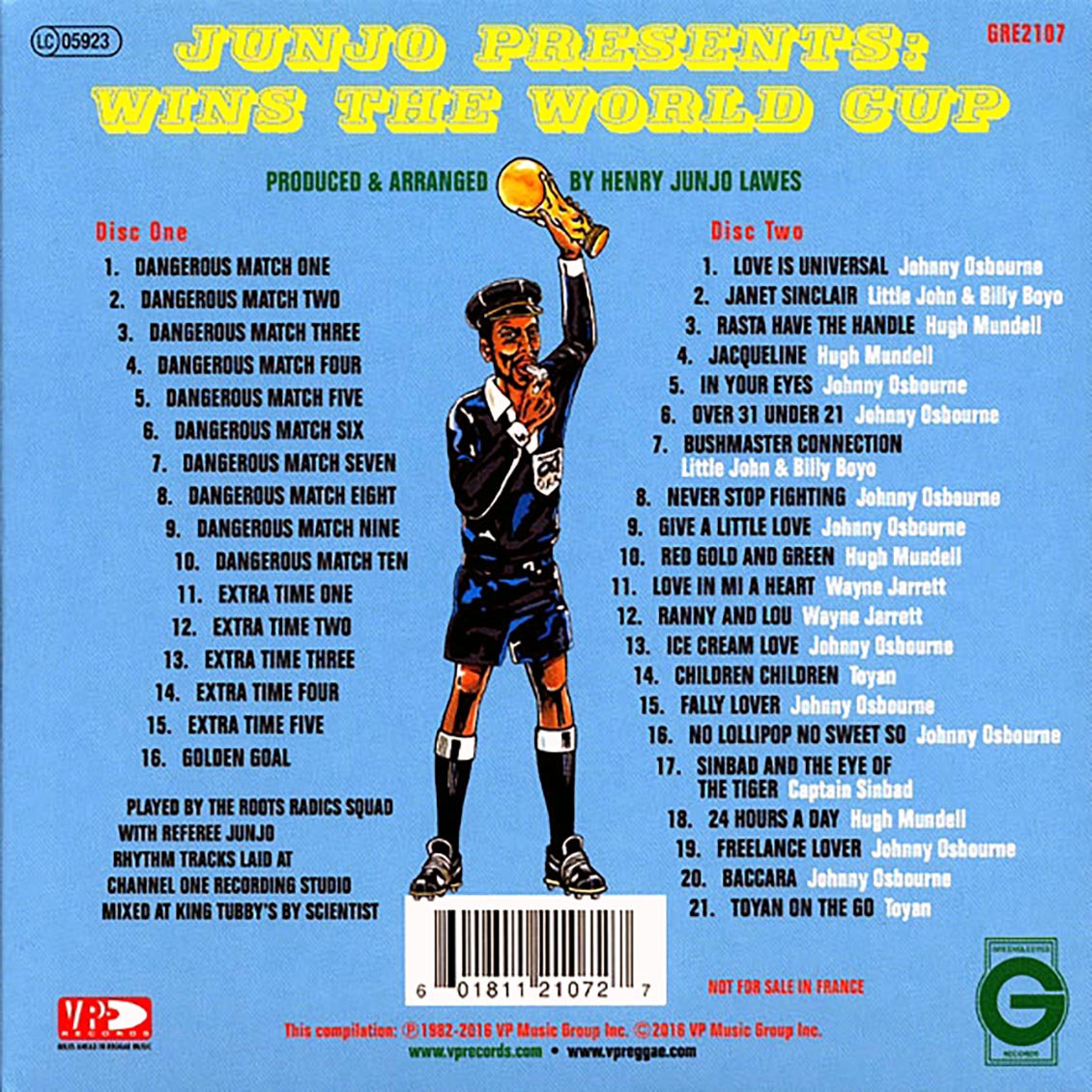 Scientist - Junjo Presents: World Cup + Bonus Vocals CD (2xCD)