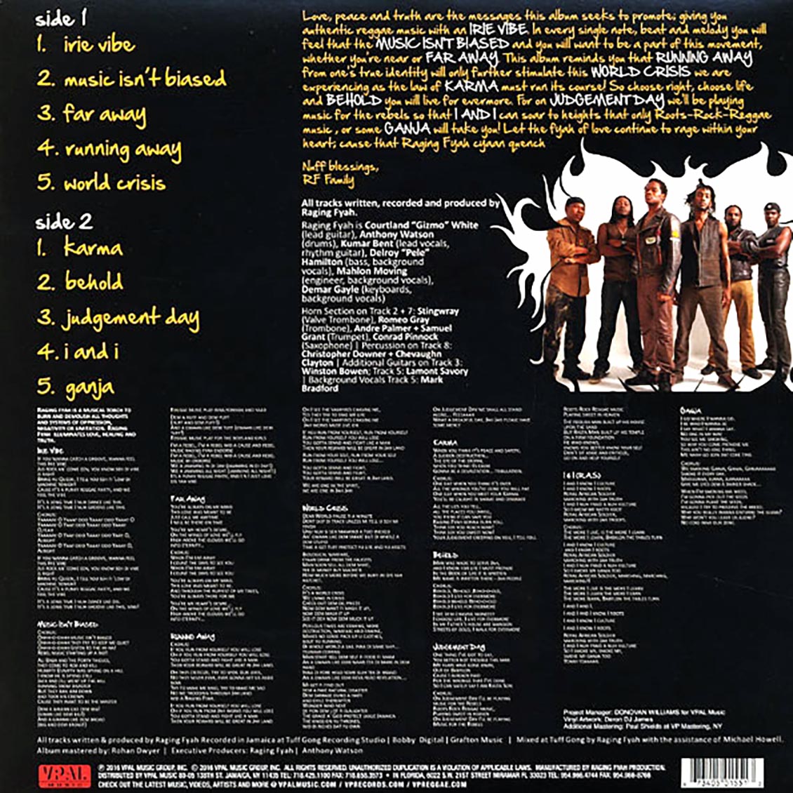 Raging Fyah - Judgement Day: Music For The Rebels