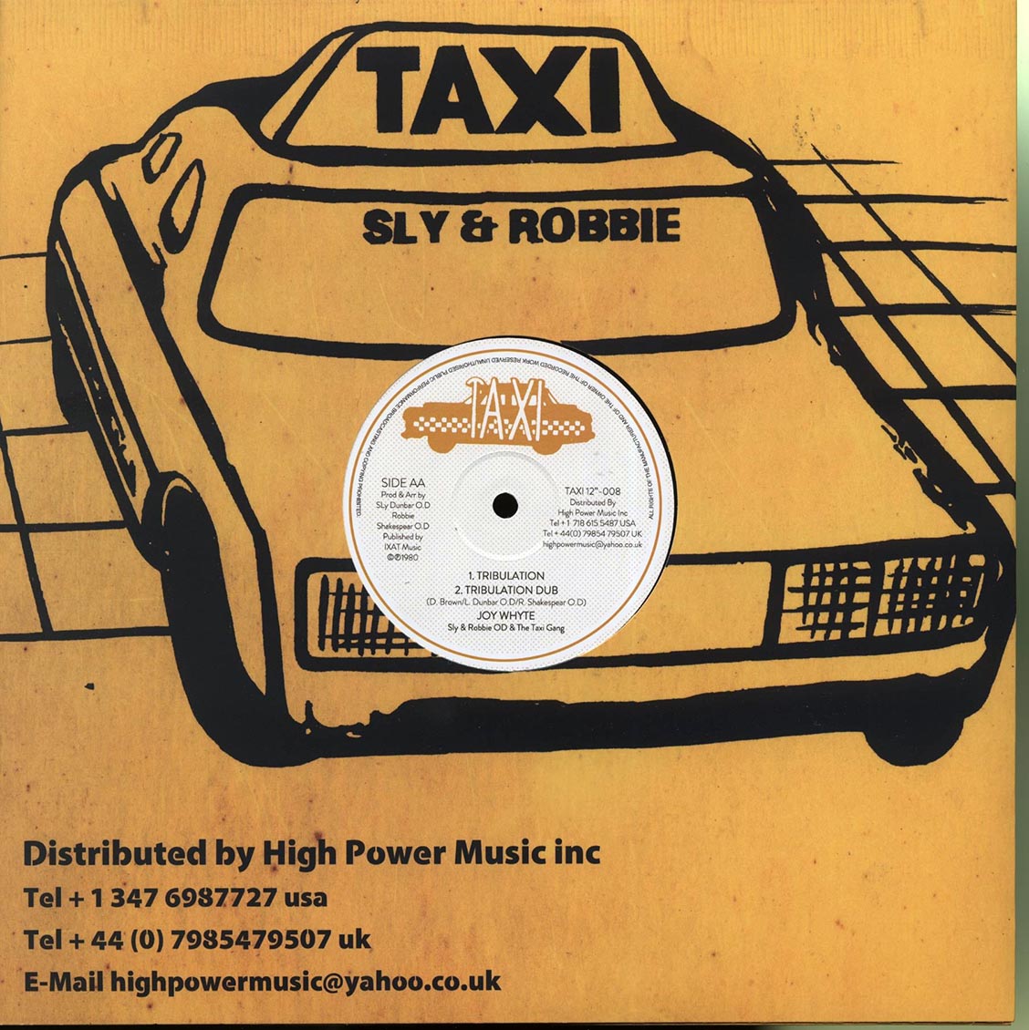 Black Uhuru - Sun Is Shining; Sly & The Revolutionaries - Version  /  Joy White - Tribulation; Sly & Robbie - Version (rhythm: "Bob Marley - Sun is shining")