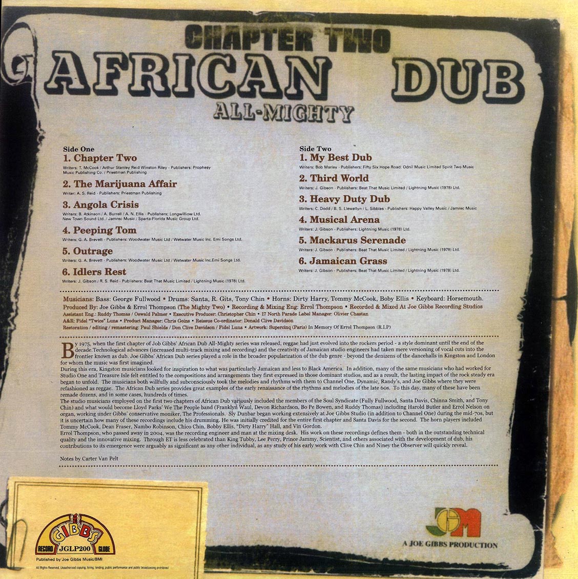 Joe Gibbs & The Professionals - African Dub All Mighty Chapter 2