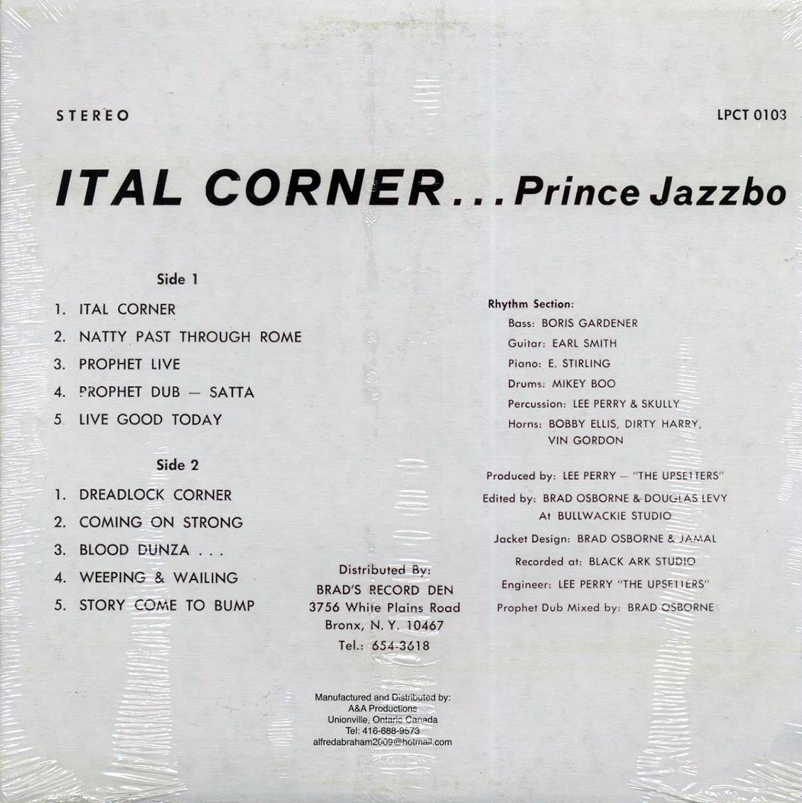 Prince Jazzbo - Ital Corner