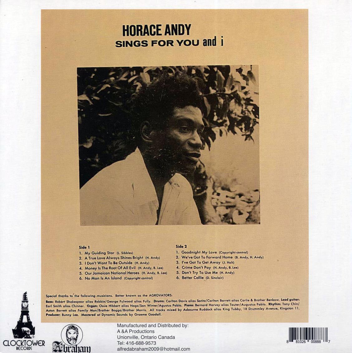 Horace Andy - Sings For You And I