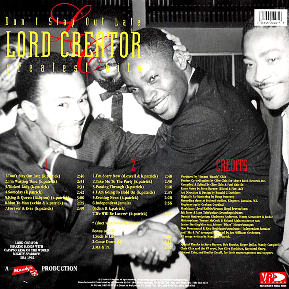 Lord Creator - Greatest Hits: Don't Stay Out Late