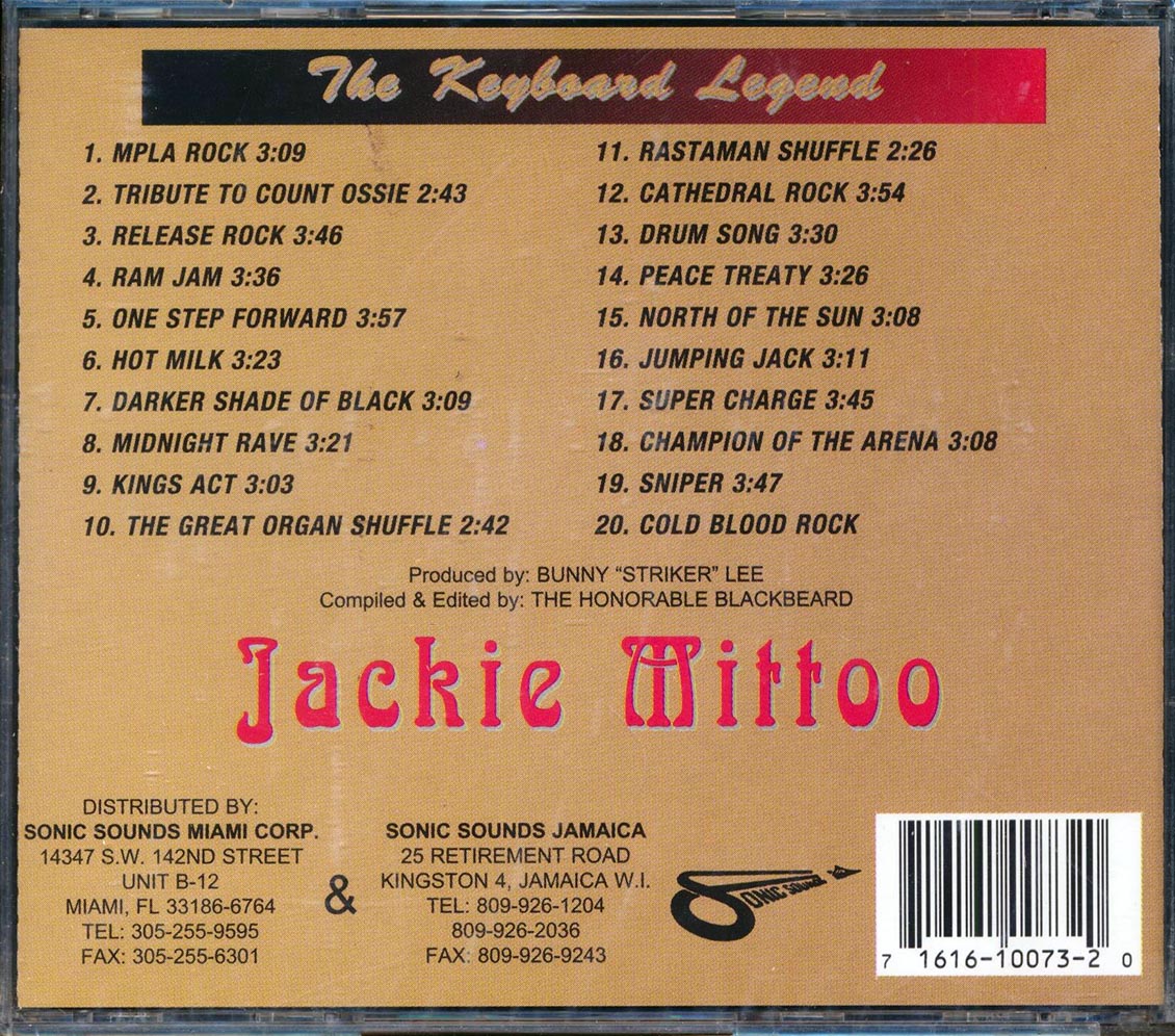 Jackie Mittoo - Keyboard Legend (20 tracks)