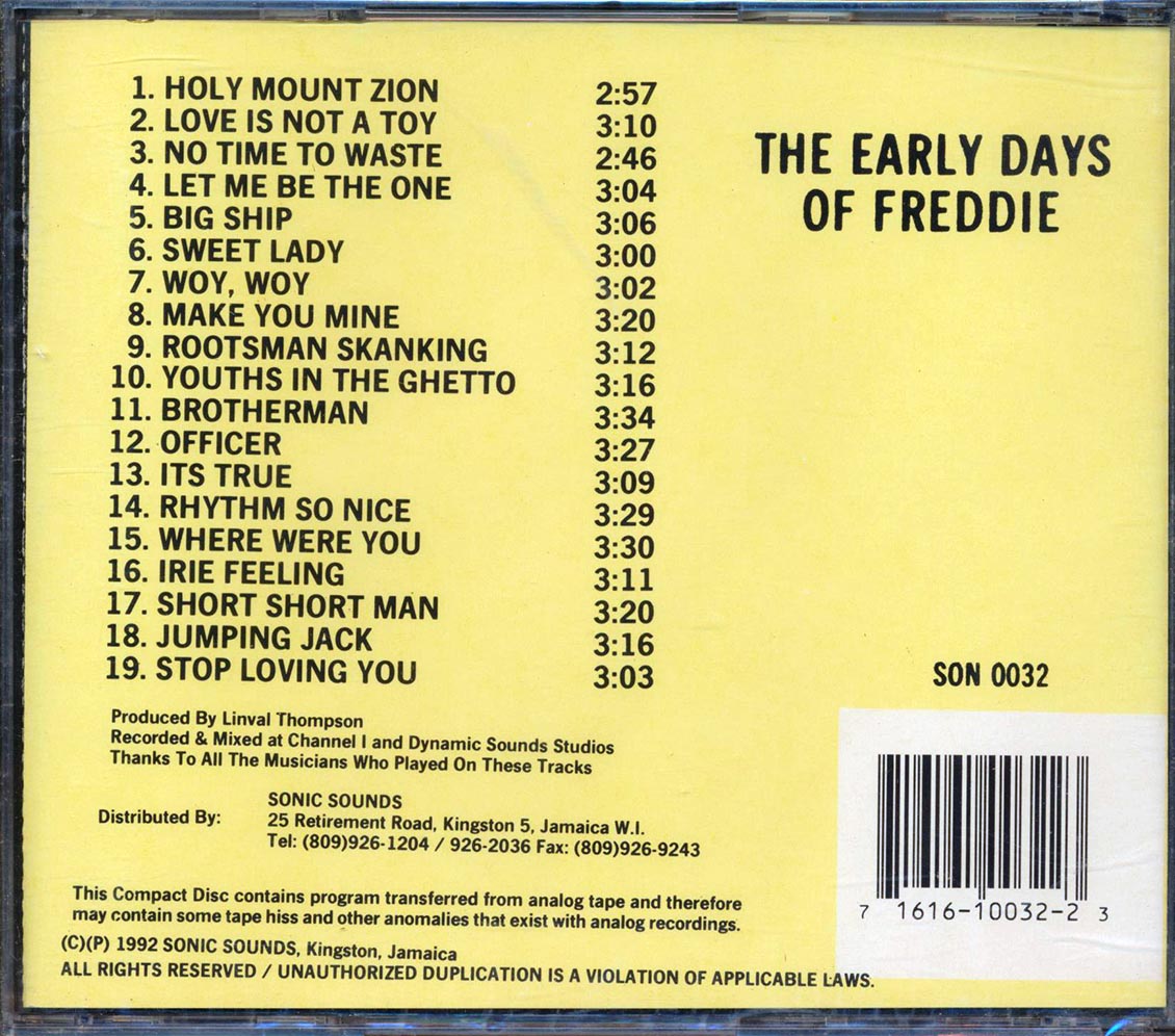 Freddie McGregor - Early Days Of Freddie McGregor