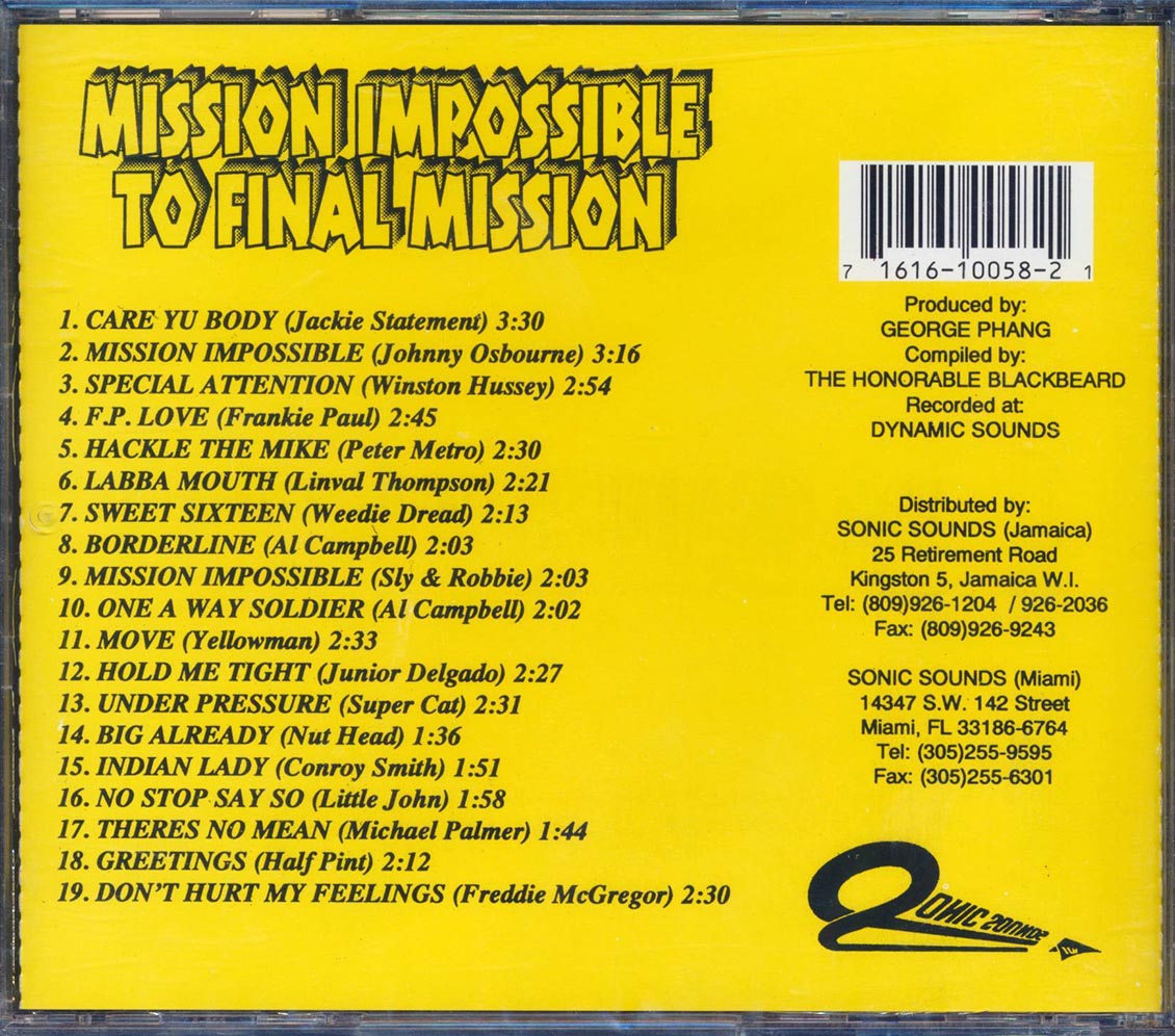 Half Pint, Johnny Osbourne, Conroy Smith, Little John, Etc. - Mission Impossible + Final Mission