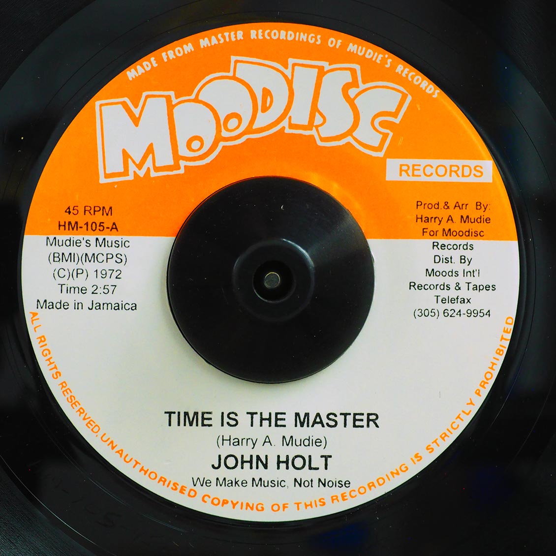 John Holt - Time Is The Master  /  Mudies All Stars - Instrumental