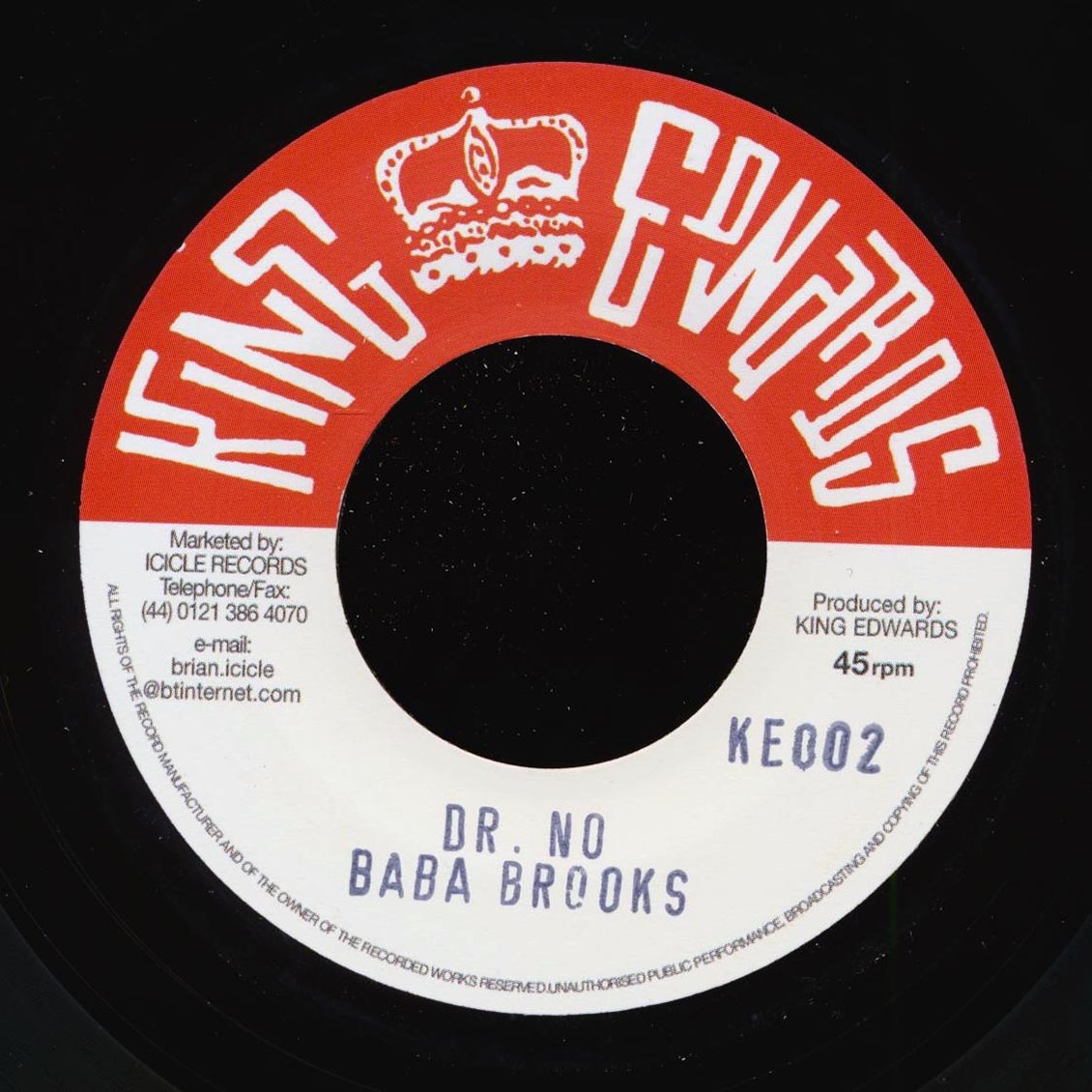 Baba Brooks - Dr. No  /  Lord Tanamo - I Had A Dream (UK press)