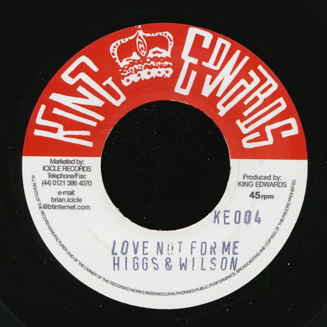 Roland Alphonso - Shuffle Duck  /  Higgs & Wilson - Love Not For Me (UK press)