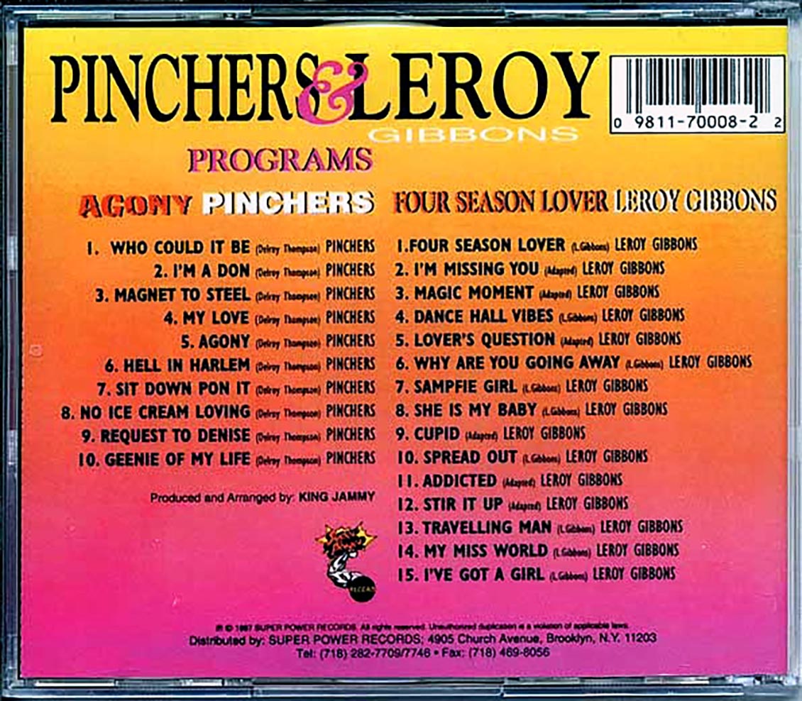 Pinchers, Leroy Gibbons - Agony + Leroy Gibbons 'Four Season Lover' (25 tracks) (2xCD)
