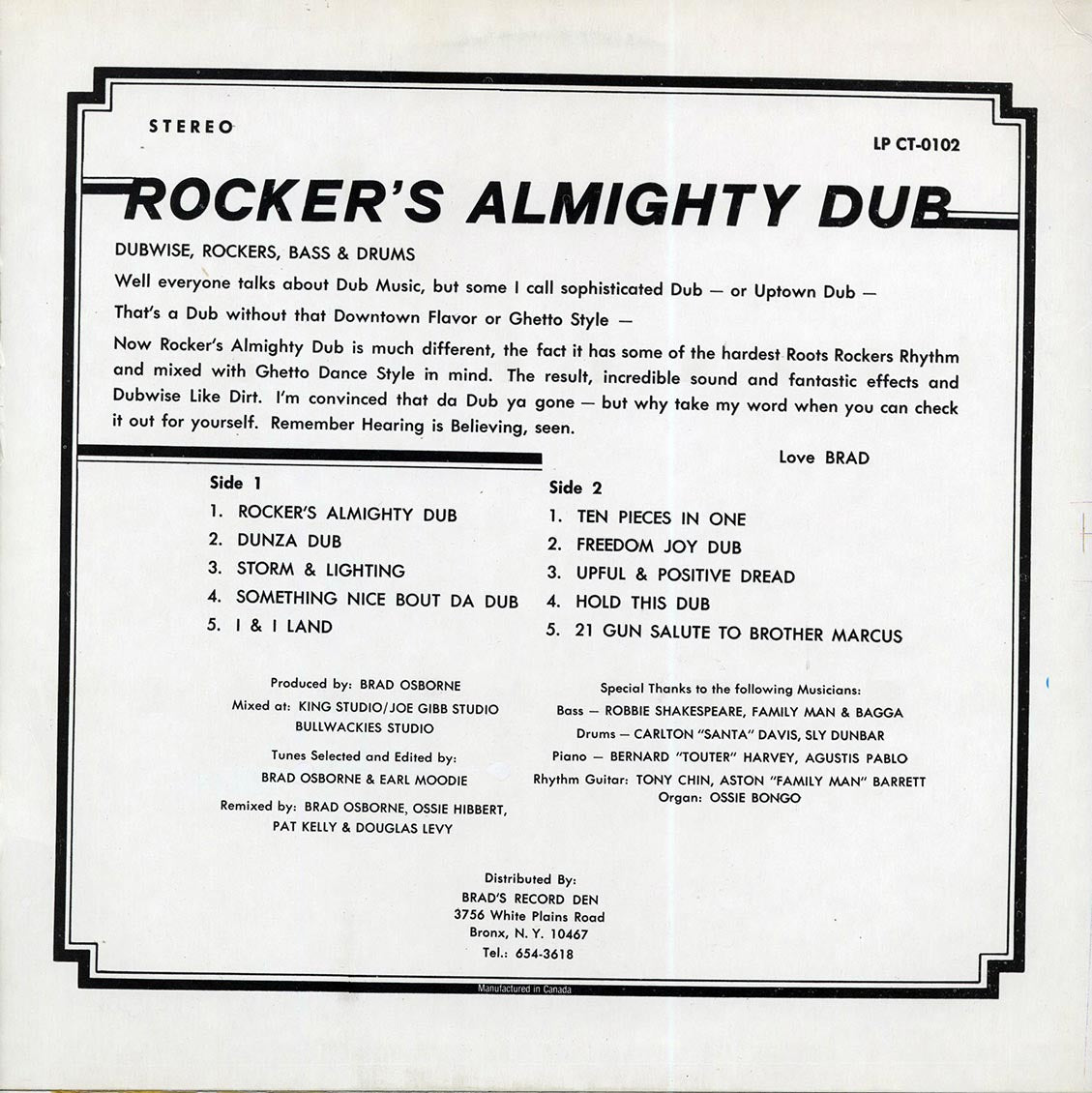 King Tubby - Rockers Almighty Dub