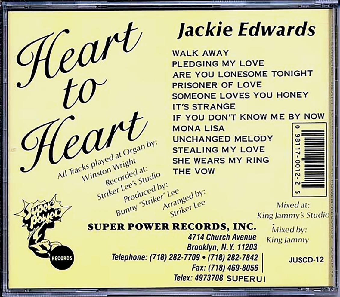 Jackie Edwards - Heart To Heart