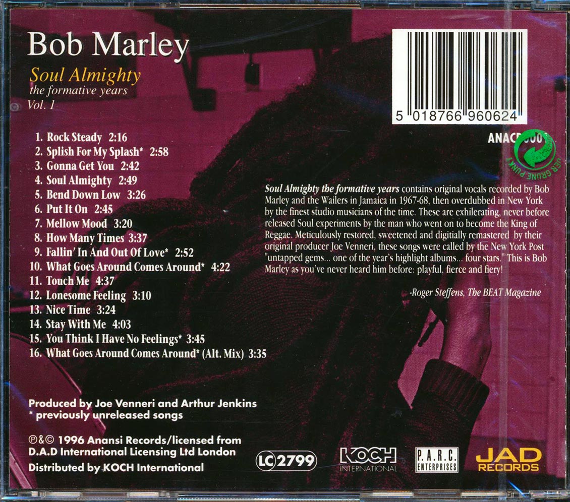 Bob Marley - Soul Almighty: The Formative Years Volume 1 (incl. large booklet) (remastered)