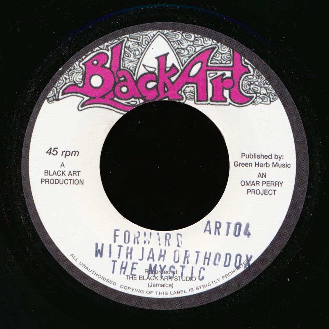 The Mystic - Forward With Jah Orthodox  /  The Upsetters - Orthodox Dub (UK press)