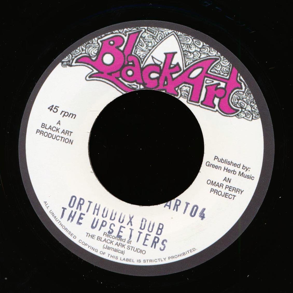 The Mystic - Forward With Jah Orthodox  /  The Upsetters - Orthodox Dub (UK press)
