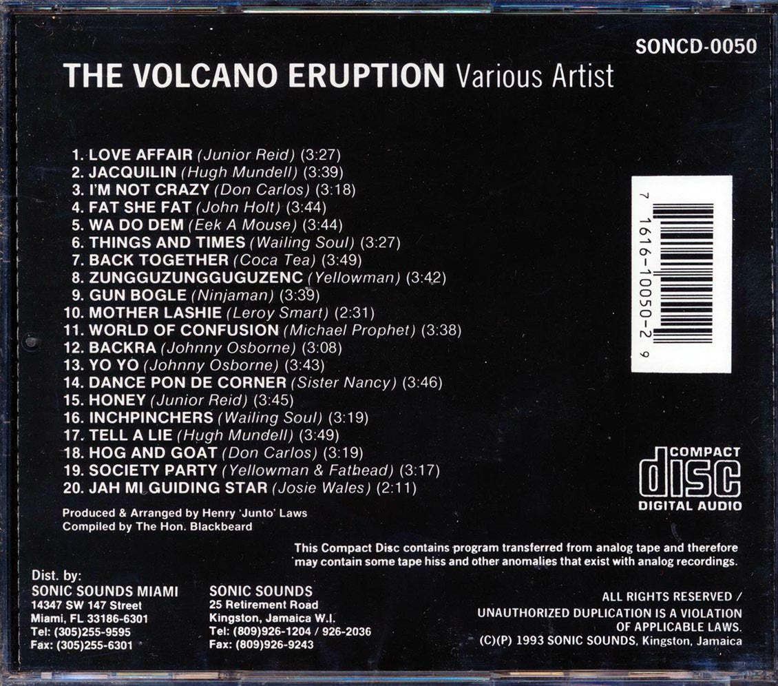 Wailing Souls, Johnny Osbourne, Yellowman, Etc - Volcano Eruption (20 tracks)