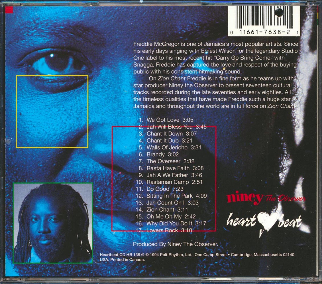 Freddie McGregor - Zion Chant (Showcase + Mr. McGregor) (2 albums on 1 CD) (marked/ltd stock)