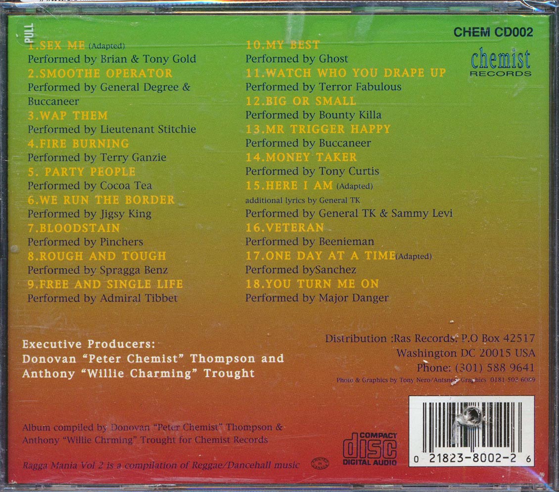Beenie Man, Bounty Killer, Cocoa Tea, Pinchers, Etc. - Ragga Mania Volume 2