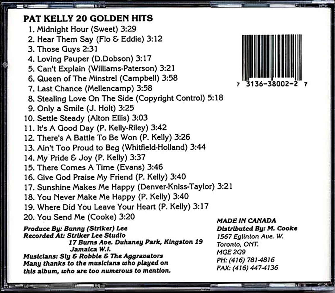 Pat Kelly - 20 Golden Hits (20 tracks)