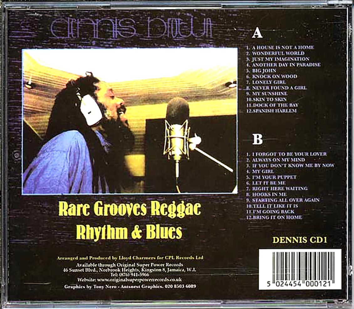 Dennis Brown - Rare Grooves Reggae Rhythm & Blues Parts 1 & 2 (24 tracks) (2xCD)